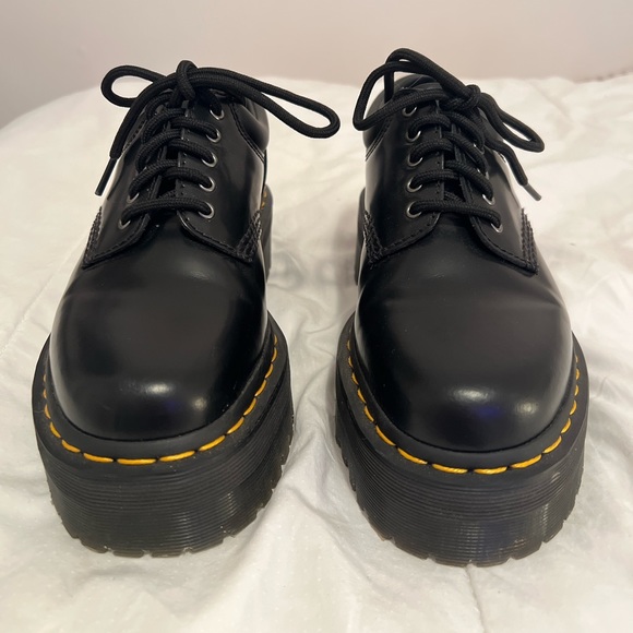 Dr. Martens 8053 Polished Smooth Platform Shoes - Picture 3 of 7